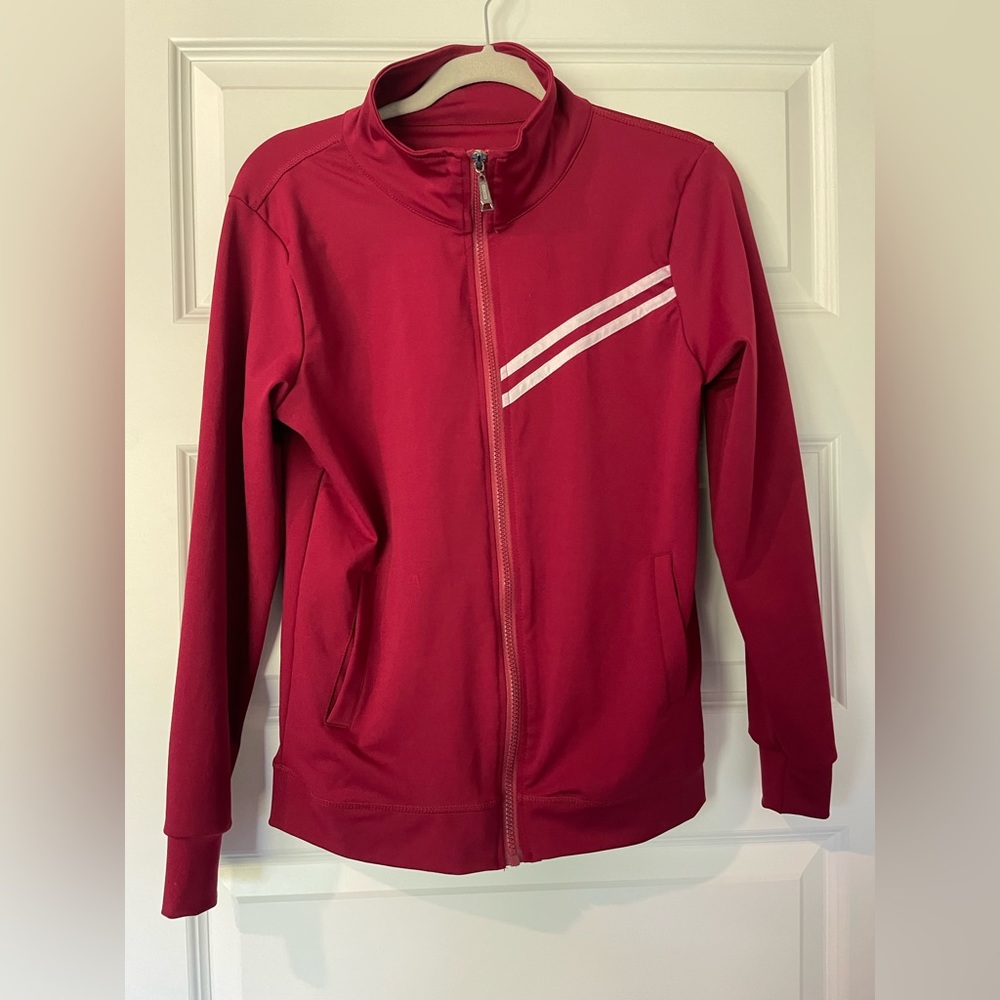 Burgundy/Red- Zip Up Jacket- Size L/XL